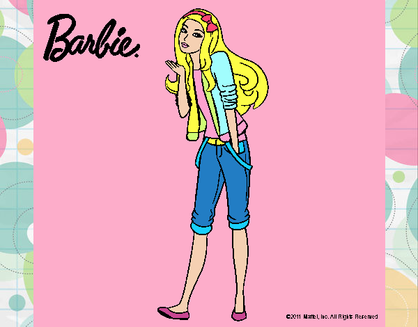 Barbie con look casual