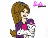 Barbie con su linda gatita