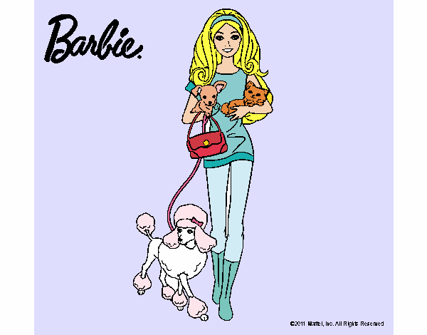 Barbie con sus mascotas