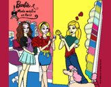 Barbie de compras con sus amigas