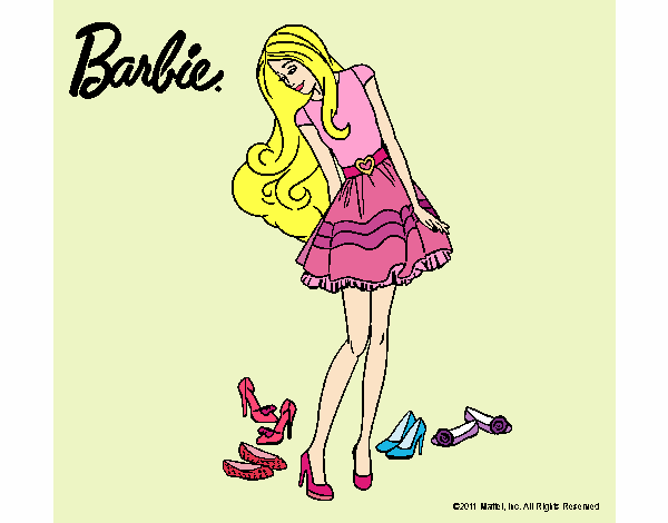 Barbie y su colección de zapatos