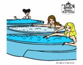 Barbie y sus amigas en el jacuzzi