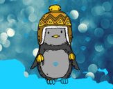 Bebé pingüino con gorrito