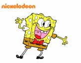 Bob Esponja saludando