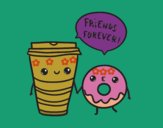 Café y donut