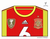 Camiseta del mundial de fútbol 2014 de España