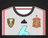 Camiseta del mundial de fútbol 2014 de España