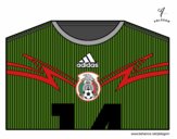 Camiseta del mundial de fútbol 2014 de México