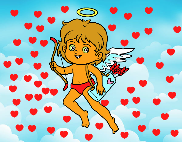 Cupido con su arco mágico