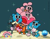 Gumball y amigos contentos