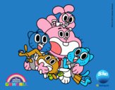 Gumball y amigos contentos