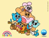 Gumball y amigos contentos