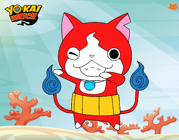 Jibanyan guiñando el ojo