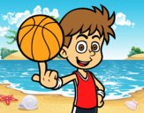 Jugador de baloncesto junior