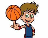 Jugador de baloncesto junior