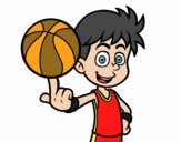 Jugador de baloncesto junior