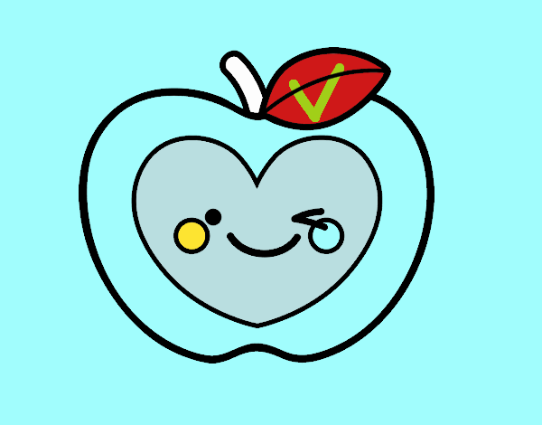 Manzana corazón