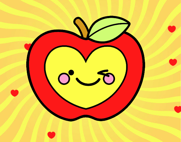 Manzana corazón