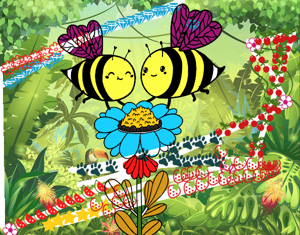 Pareja de abejas