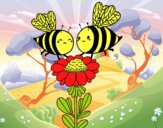 Pareja de abejas