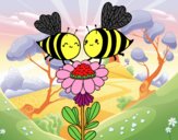 Pareja de abejas