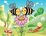 Pareja de abejas