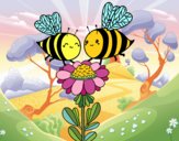 Pareja de abejas