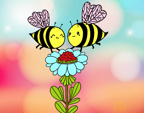 Pareja de abejas