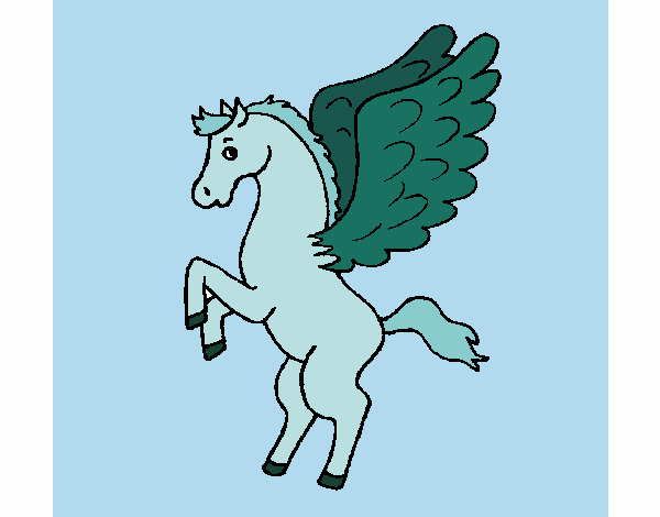 Pegaso sobre dos patas