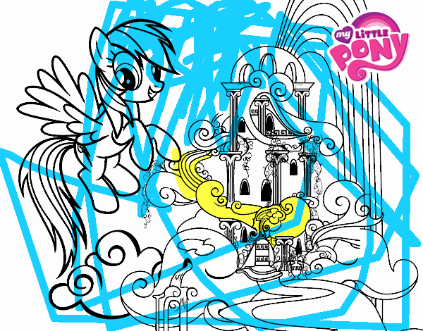 Rainbow Dash en su palacio