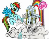 Rainbow Dash en su palacio