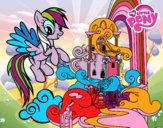 Rainbow Dash en su palacio