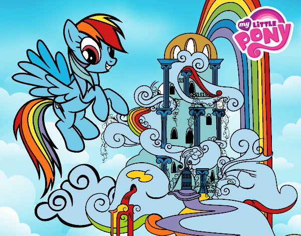 Rainbow Dash en su palacio