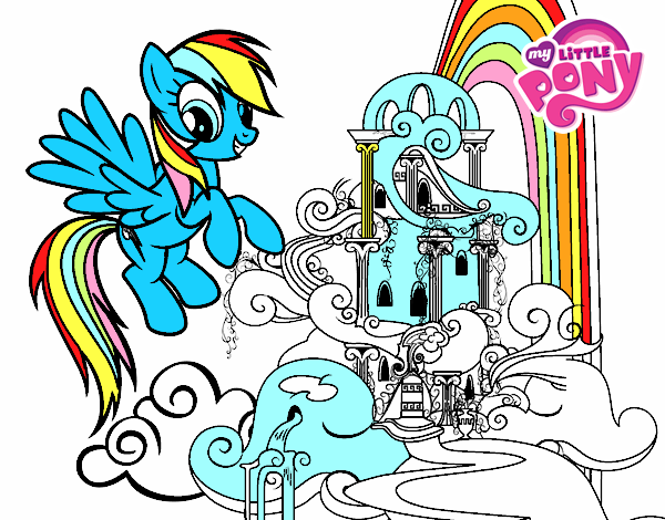 Rainbow Dash en su palacio