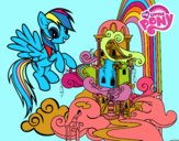 Rainbow Dash en su palacio