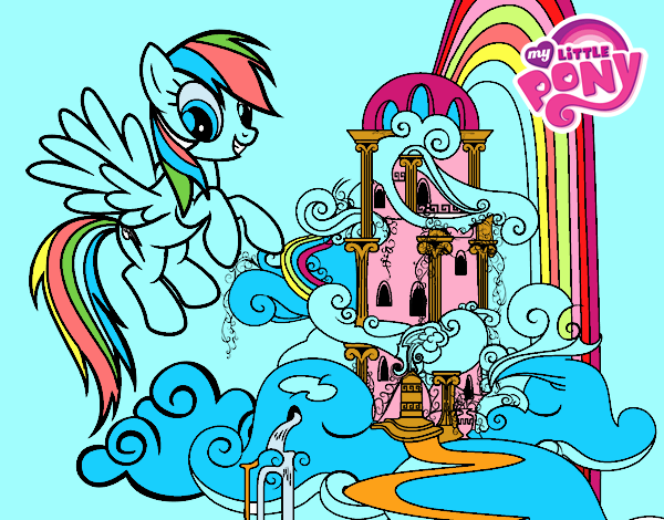 Rainbow Dash en su palacio