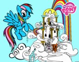 Rainbow Dash en su palacio