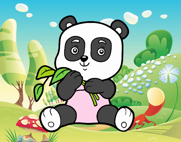 Un oso panda