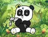 Un oso panda