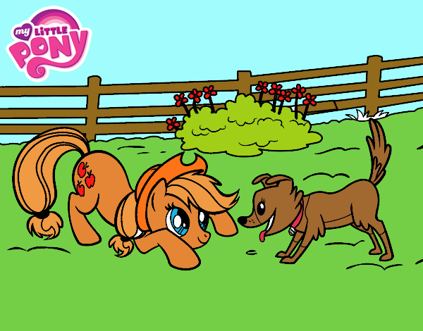 Applejack y Winona