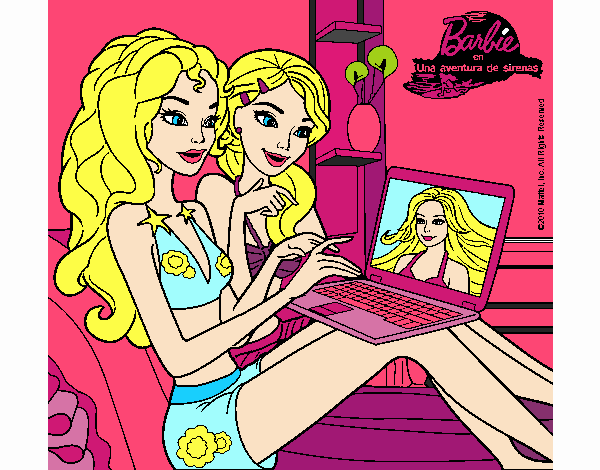 Barbie chateando