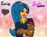 Barbie con su linda gatita