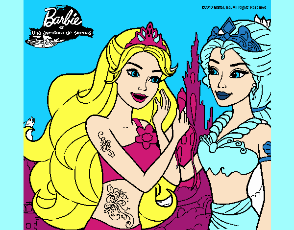 Barbie se despiede de la reina sirena