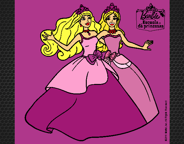 Barbie y su amiga súper felices