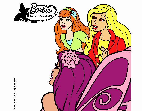 Barbie y sus amigas sorprendidas