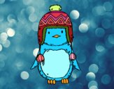 Bebé pingüino con gorrito