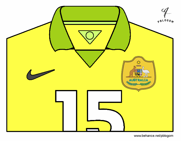 Camiseta del mundial de fútbol 2014 de Australia