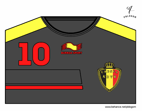 Camiseta del mundial de fútbol 2014 de Bélgica