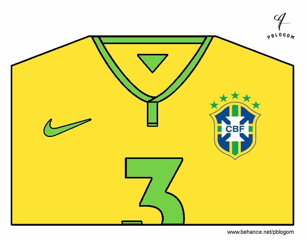 Camiseta del mundial de fútbol 2014 de Brasil