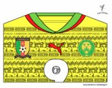 Camiseta del mundial de fútbol 2014 de Camerún